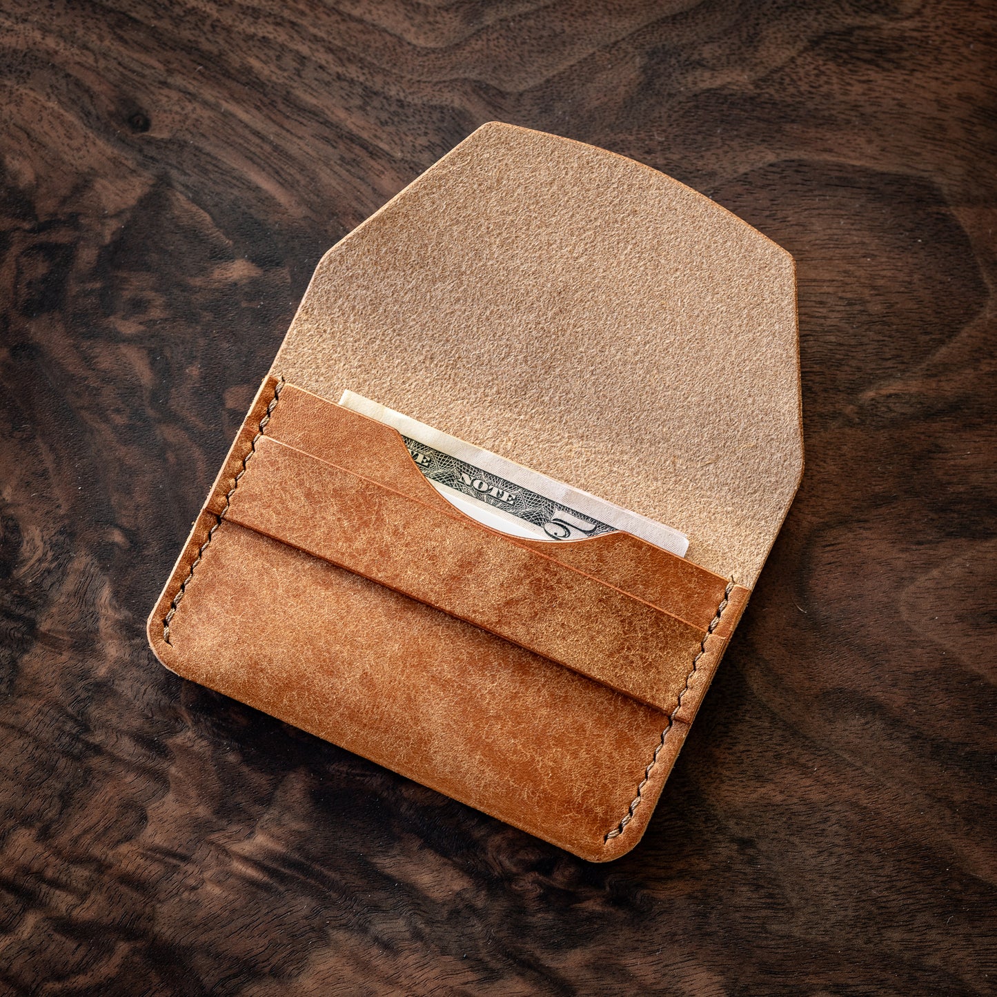 BROOKS WALLET - COGNAC