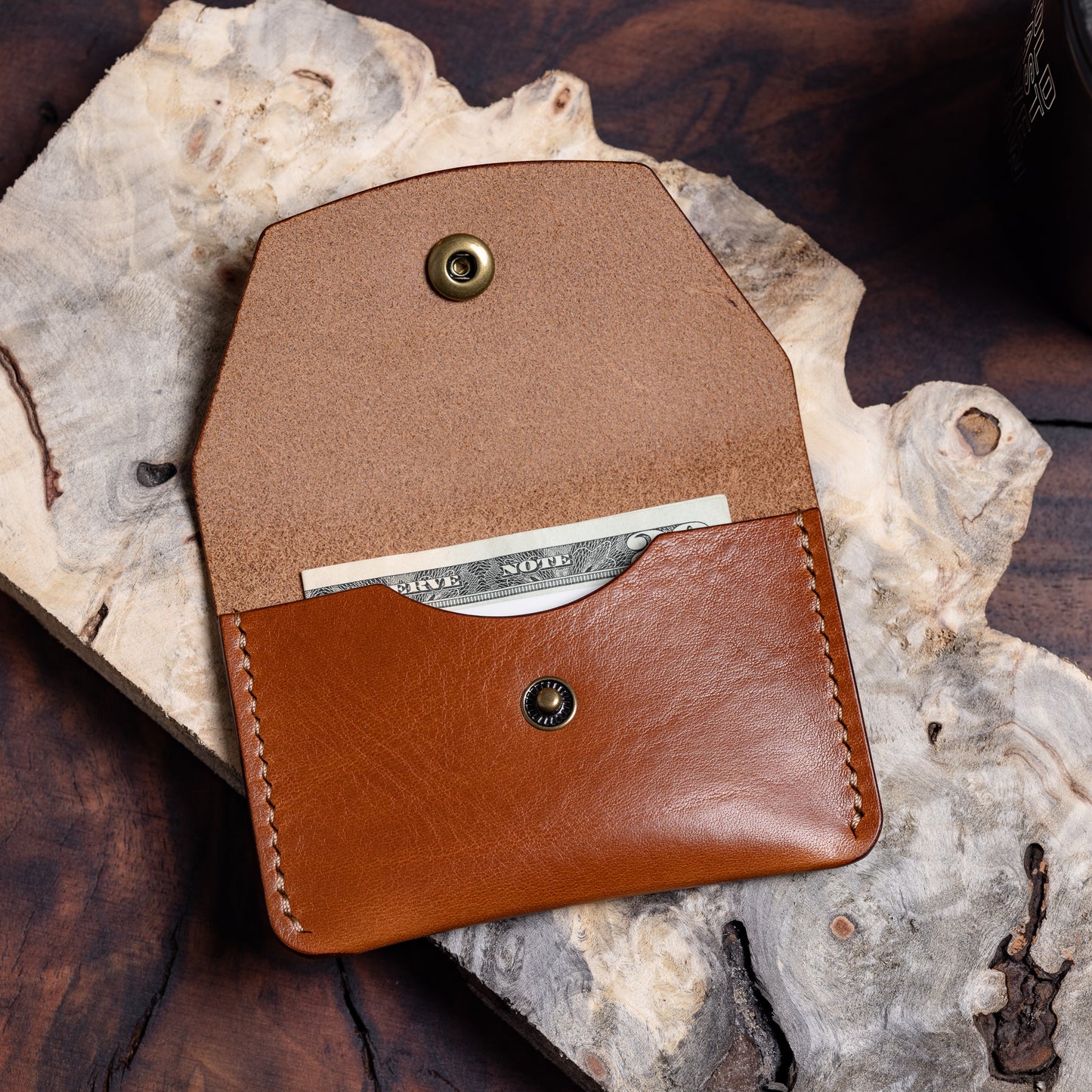 BROOKS WALLET - HICKORY